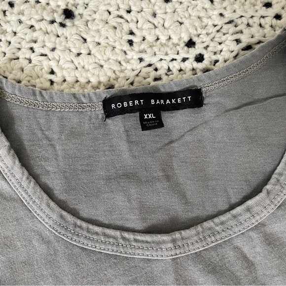 Robert Barakett Cotton Crewneck T-Shirt Washed Gray (XXLarge) - Picture 3 of 8
